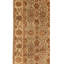 Tapis brun / ivoire en laine noué à la main de conception unique 8 pi 10 po x 11 pi 10 po