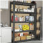 Étagère de rangement en maille métallique réglable à 5 niveaux H 72 po (capacité de charge de 2000 lb) - Organisateur de tablettes en métal pour garde-manger, garage, cuisine - l 35,43 po x P 15,75 po x H 72 po
