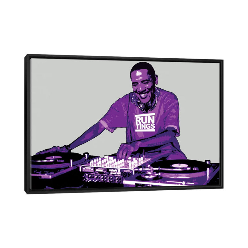 «Run Things» par Steez, impression sur toile, H 18 po x l 26 po x P 1,5 po, Toile avec cadre noir