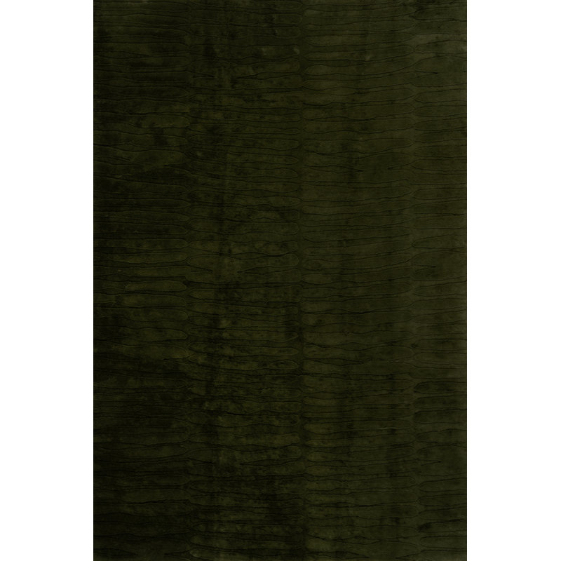  Nivella Solid Cloud Washable Area Rug, Rectangle 6' x 9', Green
