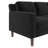 Ferranti 77" Velvet Square Arm Sofa-1826158378