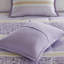 5 Pcs Full/Queen Seersucker Comforter And Pillow Ensemble - Shabby Chic Decor, Three Floral Patterns, Lace Trimmed Pillows Look, Botanical Prints, Filling, Machine Washable