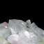 Gemmy apophyllite sur Stilbite