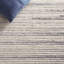 Tapis gris / ivoire en laine tissé à la main Pecktonville-78161227