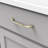 Twist Collection Handle Pull - 5-1/16" Center to Center Cabinet Pull Elusive Golden Nickel - Transitional Hardware for Drawers & Cabinets-116642467-21357170