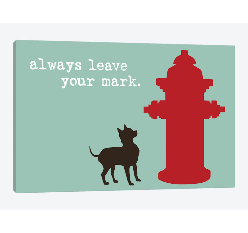 « leave your mark », impression sur toile, Papier d'art encadré noir, Blanc, H 24 po x l 32 po x P 1 po