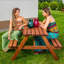 Priscilla 6 - Person Wood Patio Dining Set with Rectangular Table-790321674-704828417