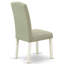 L'ensemble de mobilier de salle à manger 5 pièces comprend une table de salle à manger rectangulaire et 4 chaises Parson rembourrées en lin Shitake foncé, 36 x 60 pouces, blanc lin-13053059-13053064-88061769