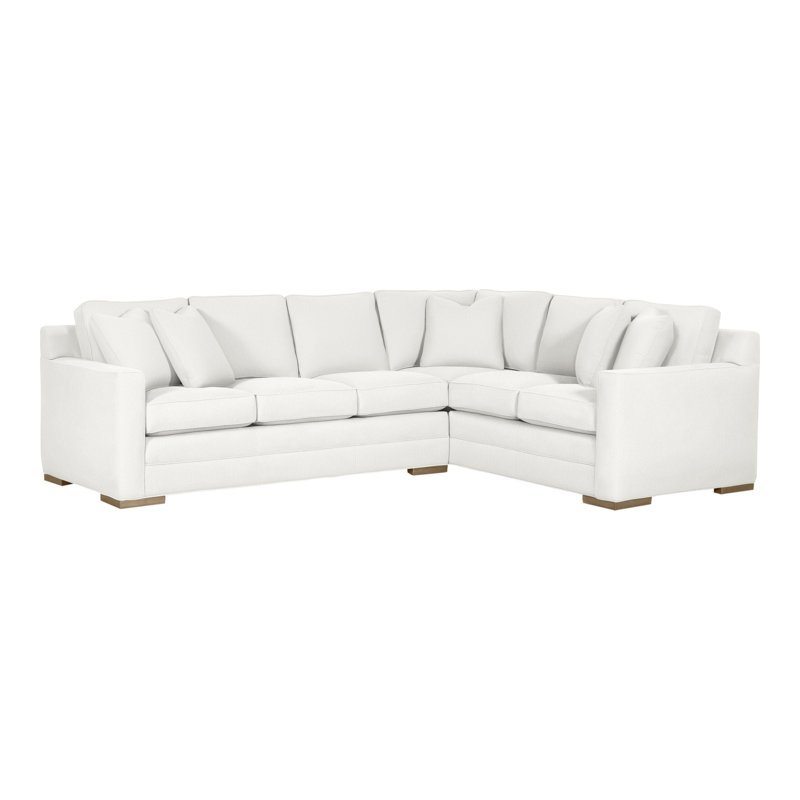 American Bungalow 2-Piece Summerton L-Sectional, Tommy Snow, Hampton
