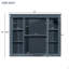 Armoire de rangement murale de salle de bain 35 po x 28 po, armoire à pharmacie, armoire murale moderne avec miroir, armoire à miroir avec 6 tablettes ouvertes (meuble-lavabo non inclus)