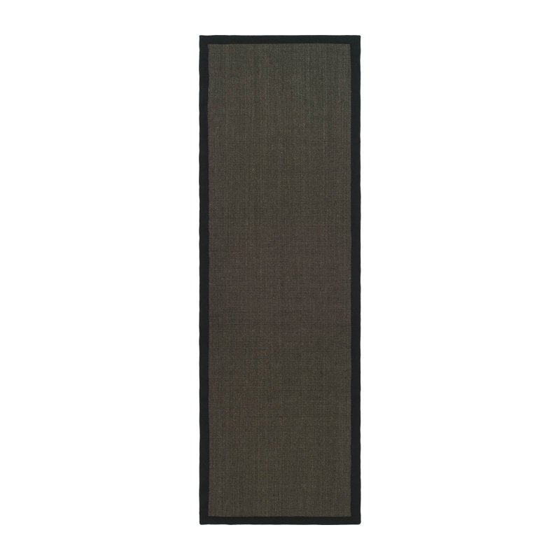 Dollard Natural Fiber Sisal With Latex Solid Color Rug, Runner 2'6" x 6'