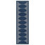 Tapis intérieur / extérieur tissé à motif géométrique bleu marine / ivoire en jute facile d'entretien-57729003-60093678