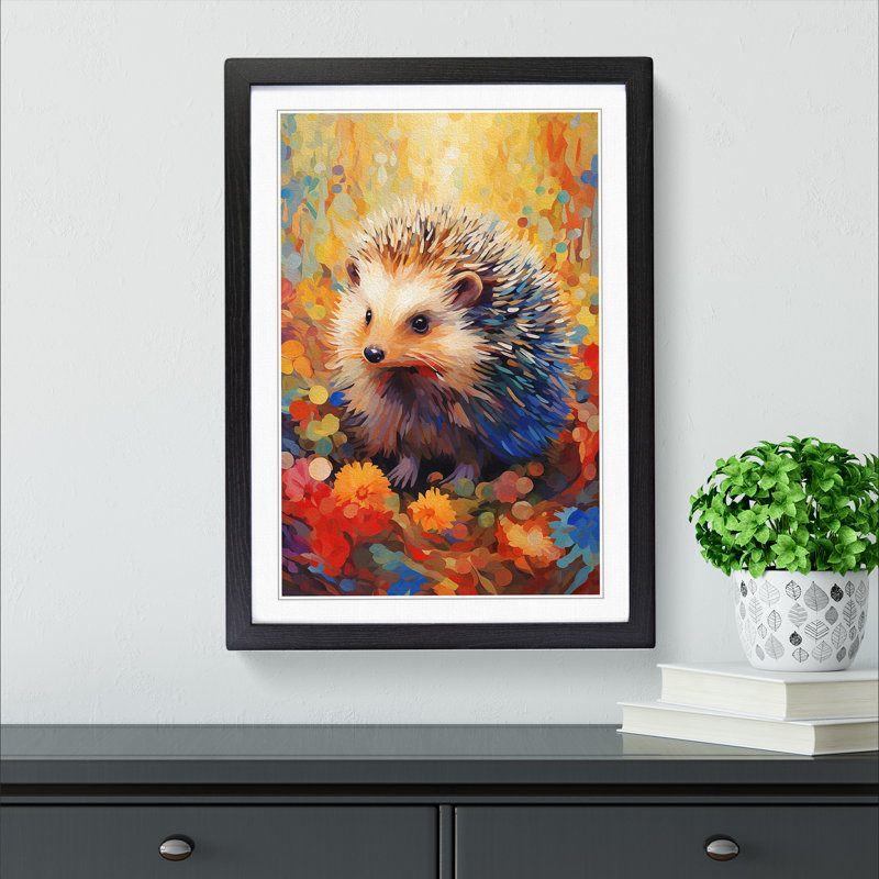 Hedgehog Abstract No.3 - Framed Print