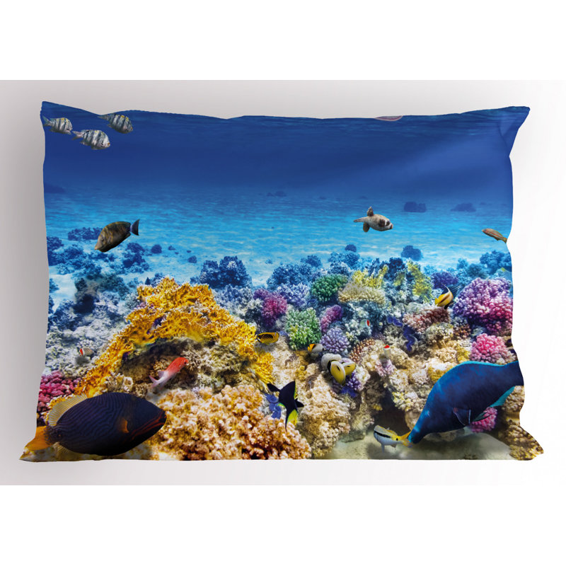 Starfish Polyester Sham Set, King