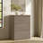Modern Fluted 3-Drawer Dresser With Pop - Up Design-279676786