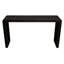 Tazmyn Console Table In Modern Charcoal Finish On Hand Carved Solid Wood