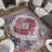 Teshawna Esmay Performance Blue/Red Medallion Rug-1956622845