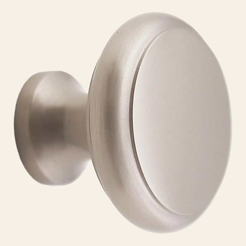 Madelyn Carter Elizabeth Solid Brass Cabinet Knob, Satin Nickel, 1.25"