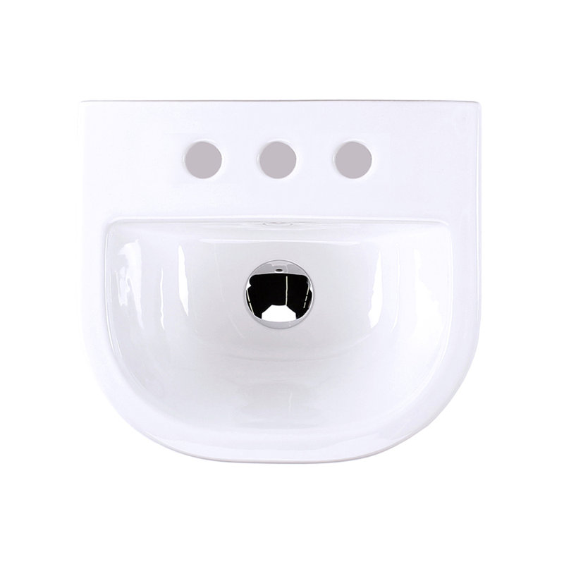 Piazza 15.62'' L Bathroom Sink, 8" Centers