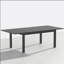 63"-92" Extendable Aluminum Outdoor Dining Table, All-Weather Patio Table, Modern Table