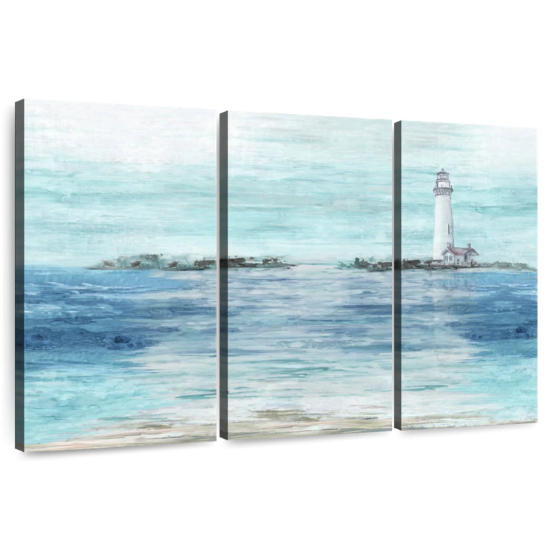 Gillard Coastal Lighthouse View, 24" H x 38" W