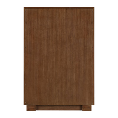 Yukon 36" Five Drawer Tall Dresser In Natural Walnut