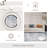 8X10 Machine Washable Area Rug Non-Slip Low Pile Abstract Blue Soft Carpet For Living Room Bedroom