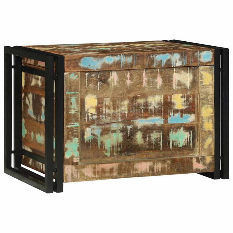Storage Box with Storage Brown and Black Home Living Room Organizer, Reclaim Brown/Black