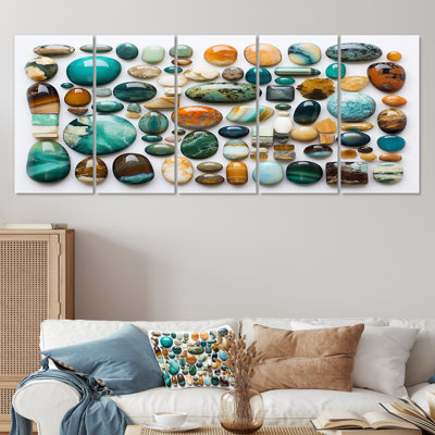 Cynthla - Spiritual Stone Wall Art Decor 5 Piece