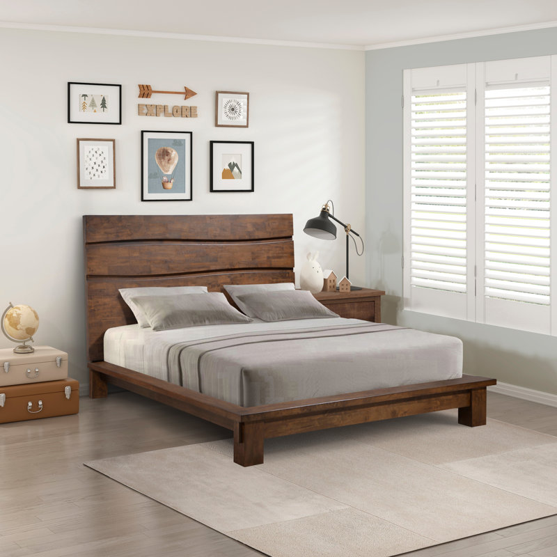 Sergei Dark Brown Platform Bed, California King