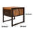 Aria-Jai Solid Wood Top End Table