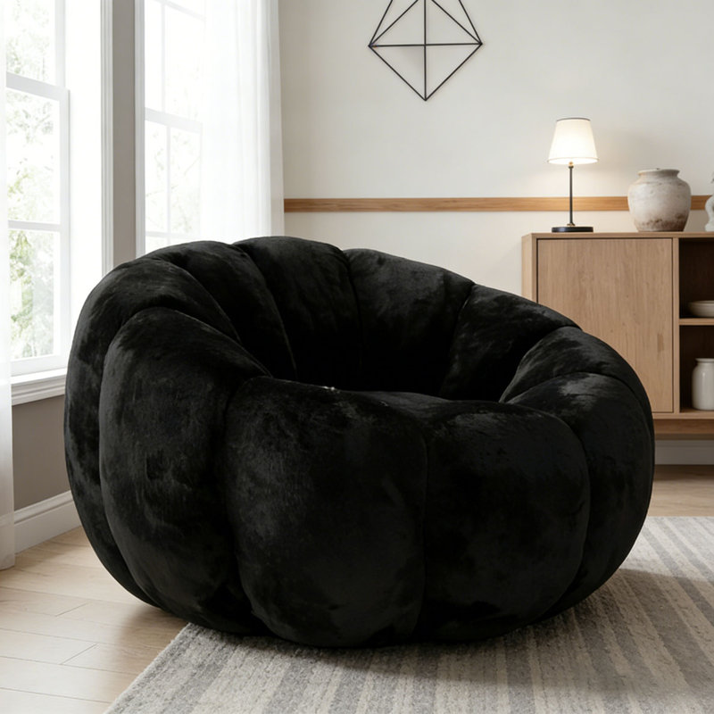 Adult Bean Bag Chair, Noir