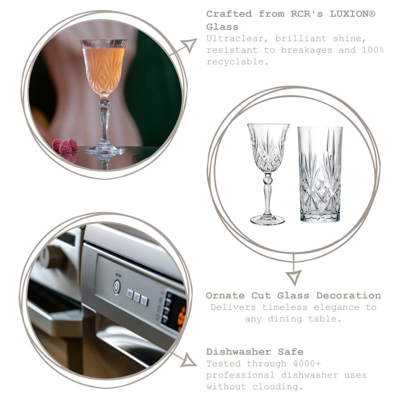RCR Crystal Melodia Glass Carafe with Cork Lid - 1L