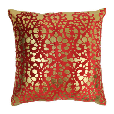Paisley Scaled Cotton Throw Pillow