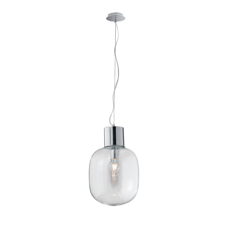 Davy 1 - Light Chrome Single Pendant