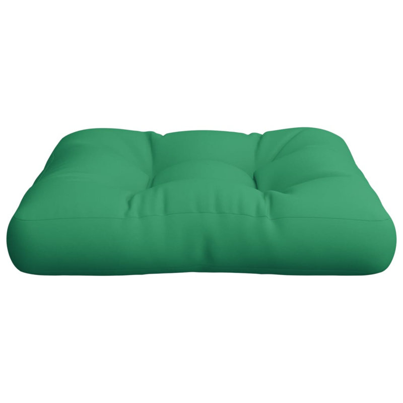 vidaXL Pallet Cushion Grey Polyester 19.7 x 19.7 x 4.7 in, Gray, 19.7" H x 19.7" W x 4.7" D