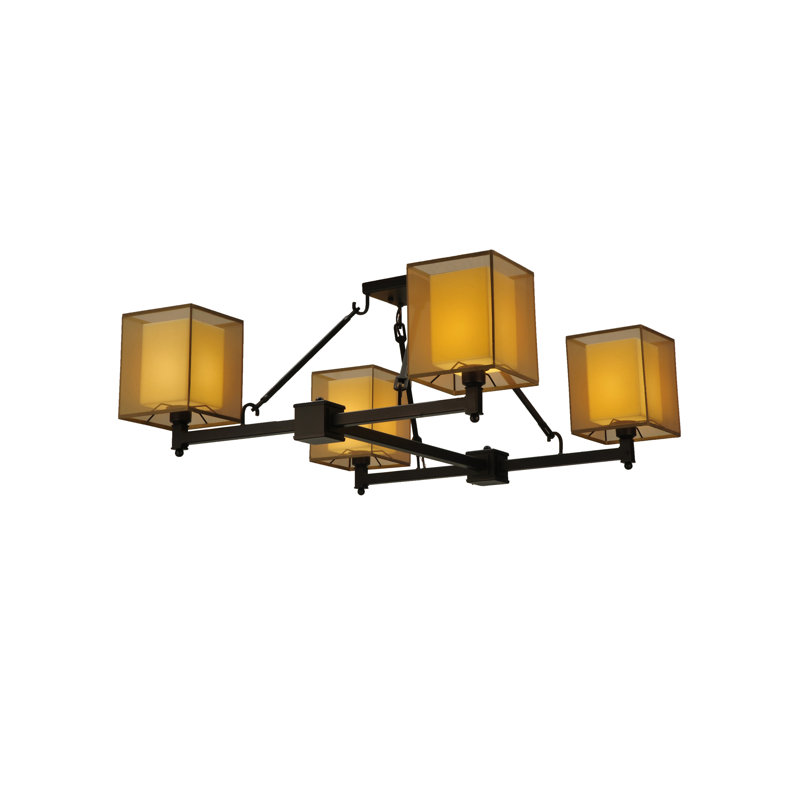 4 - Light Semi Flush Mount