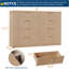 Commode à tiroirs, armoire de rangement de chambre à coucher avec tiroirs, commode de chambre en bois pour l'organisation de placard-1589415745