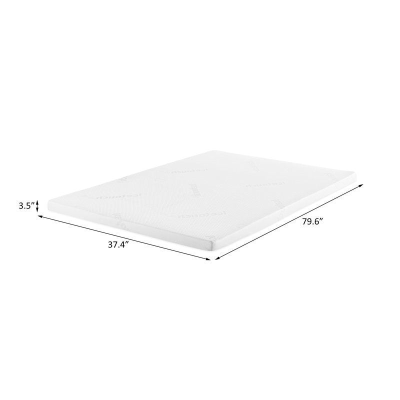 Surmatelas en mousse viscoélastique 3 "Cool, Très grand simple