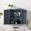 Armoire à miroir murale pour salle de bain Army, 2 portes en miroir, tablette ouverte, structure en métal, espace compact, rangement pour salle de bain avec portes et compartiment, style, installation, structure en acier-51727185