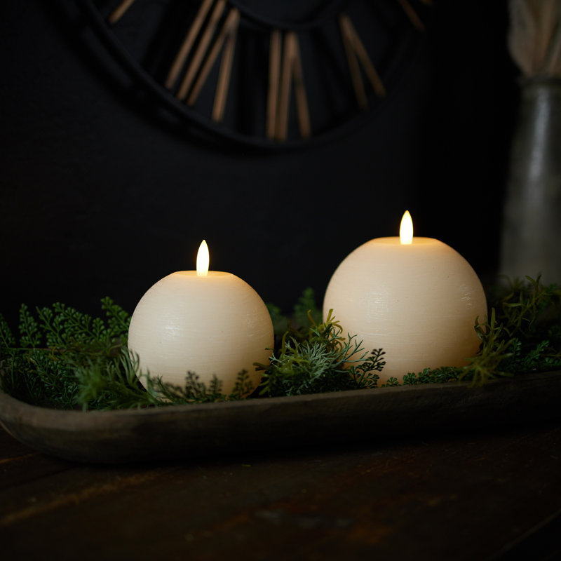 Bougie ronde FIA Wick Ivory, Nouveauté 4 po x 4 po