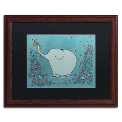 « jardin éléphant » par carla martell, art encadré
