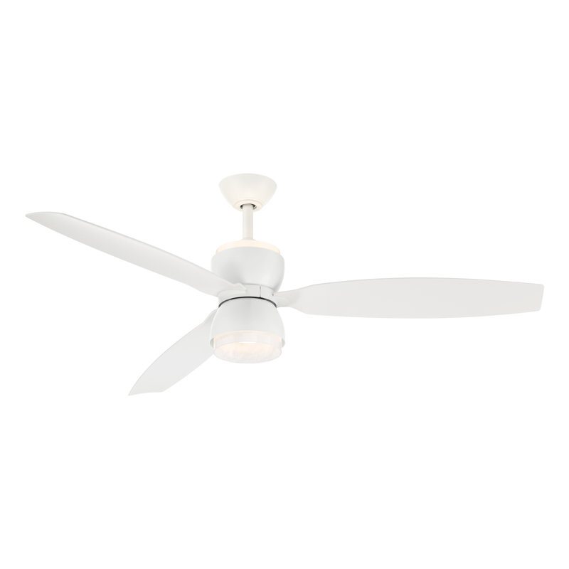 Ventilateur de plafond intelligent DEL 5 "Sandfell, F841L-ALW Alabaster White