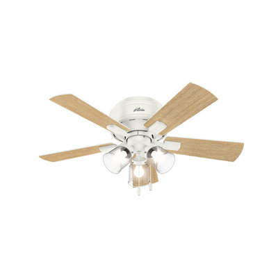 42" Crestfield 5 - Blade Standard Ceiling Fan with Lights and Pull Chains