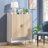 29.6 Inches Wooden Shoe Cabinet With Doors, 7-Tier Shoe Storage Organizer-907432972
