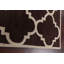 Tapis géométrique en laine touffeté à la main brun / beige