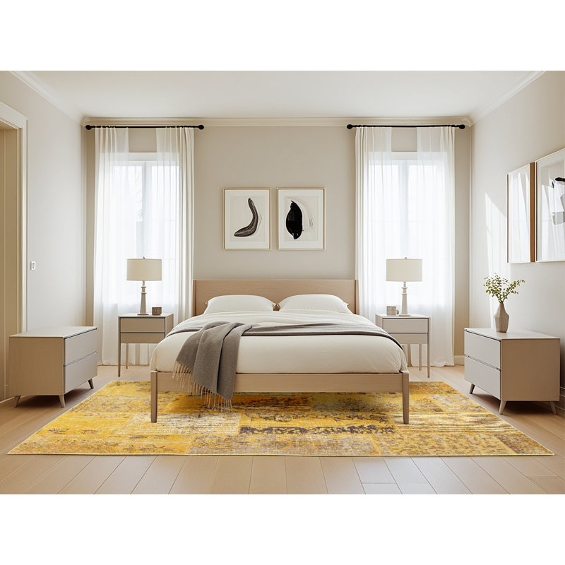 Tapis gris/brun/noir contemporain, Rectangle 5 pi x 8 pi