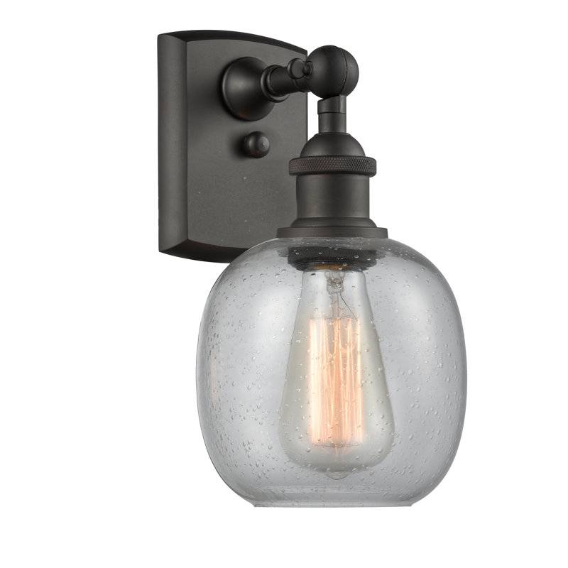 Carlucci Armed Sconce, Oil Rubbed Bronze, Seedy