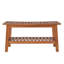 Banc de douche en teck de 51 cm de large, tabouret de douche et chaise de douche en teck avec tablette de rangement et pieds antidérapants réglables.-1839766917