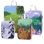 Cubes de compression, 4 pièces de rangement de sacs de voyage extensibles, cubes de voyage pour valise à main (saisons)